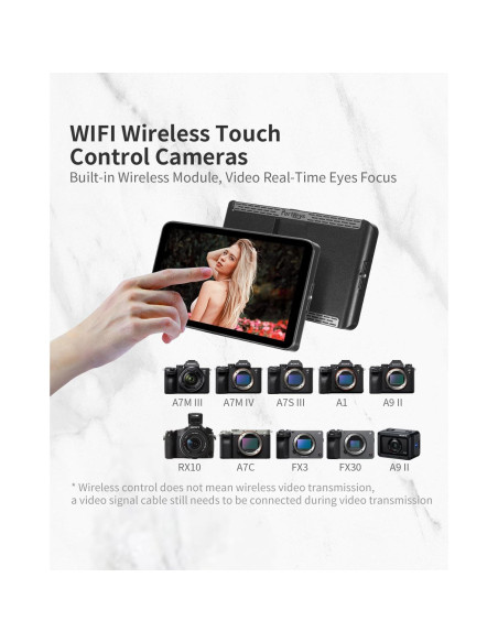 Monitor de Campo Portkeys LH7P 7" Táctil Inalámbrico 1000 nits