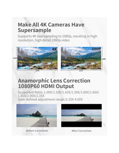 Monitor de Campo Portkeys LH7P 7" Táctil Inalámbrico 1000 nits