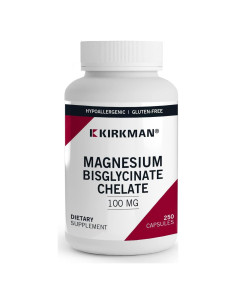 Quelato de Bisglicinato de Magnesio Kirkman 250 Cápsulas - Relajación