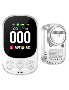 Detector de Monóxido de Carbono 3-en-1 HAKINAKU HD08-B con Pantalla HD