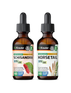 Tintura de Schisandra BioKrauter 60 ml y Cola de Caballo 60 ml