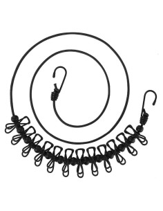 Cuerda de Ropa Portátil Newraturner 3.66m con 12 Pinzas