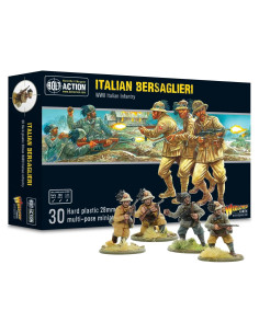 Figuras Bersaglieri Italianos Warlord Games 1:56 WWII 30 Piezas