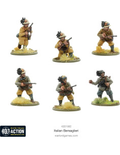Figuras Bersaglieri Italianos Warlord Games 1:56 WWII 30 Piezas 2