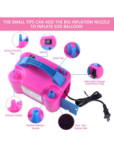 Bomba de Globo Eléctrica QIPUMP 600W Doble Boquilla 2