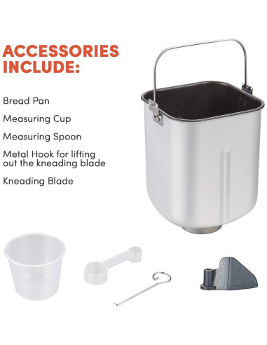 Máquina de Pan Elite Gourmet EBM8103B 19 Funciones 2 kg Negro