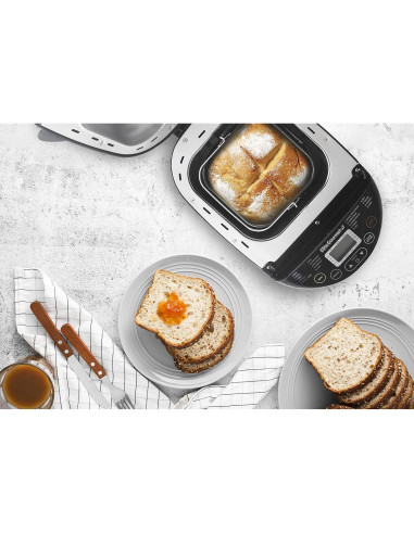 Máquina de Pan Elite Gourmet EBM8103B 19 Funciones 2 kg Negro