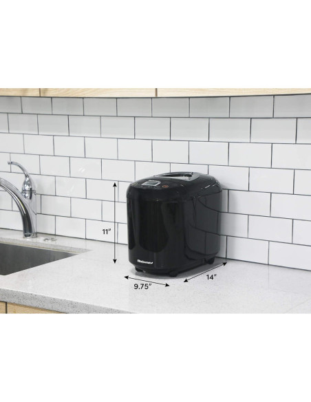 Máquina de Pan Elite Gourmet EBM8103B 19 Funciones 2 kg Negro