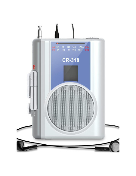 Reproductor de Cinta Cassette Portátil Dingmi 318 AM/FM Compacto