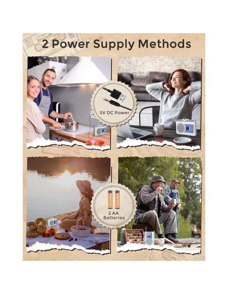 Reproductor de Cinta Cassette Portátil Dingmi 318 AM/FM Compacto