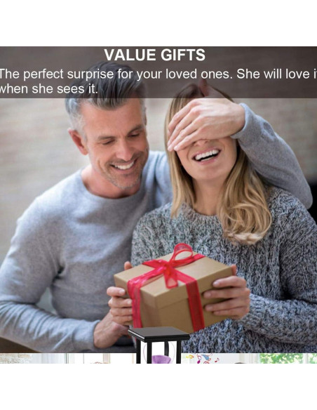 Reloj de Arena SuLiao 60 Min de Madera Negra y Arena Púrpura