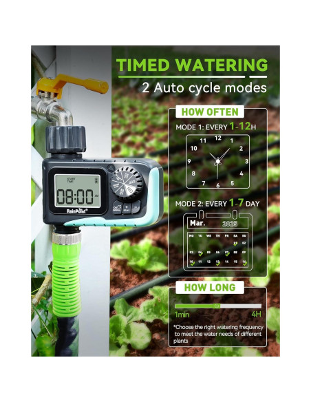 Temporizador de Riego RAINPOINT ITV105NH Programable 1 Salida
