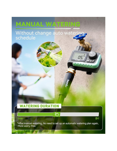 Temporizador de Riego RAINPOINT ITV105NH Programable 1 Salida