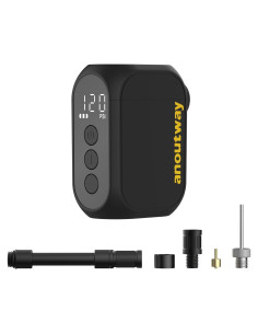 Mini bomba de bicicleta Anoutway 120 PSI portátil con manómetro
