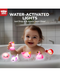 Juguetes de Baño Iluminados TOY Life Sirena 6 Piezas 198g 2