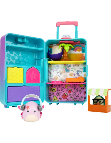 Juego de Equipaje Portátil Squish-a-longs Jazwares 2 Mini-Squish