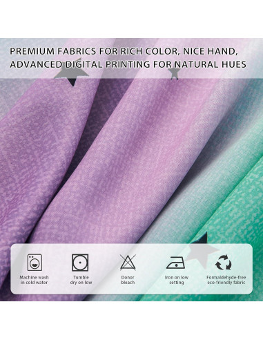 Cortina Arcoíris XiDi Morado Verde 182 cm x 86 cm 1 Panel