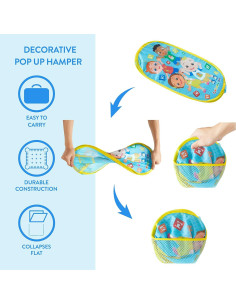 Cesta Plegable Idea Nuova Cocomelon 21.5L para Juguetes 2