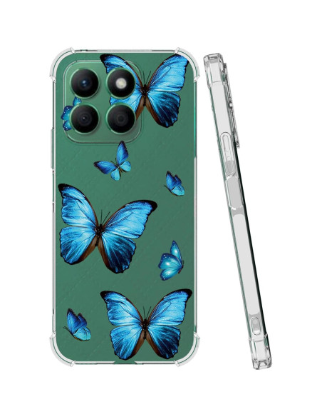 Funda Honor X8A Mariposa Azul TPU Flexible 6.7" Funda Honor X8A Mariposa Azul TPU Flexible 6.7"