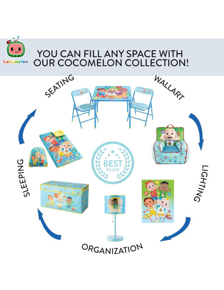 Cesta Plegable Idea Nuova Cocomelon 21.5L para Juguetes