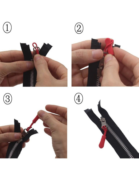 Tiradores de Cremallera Z ZICOME Set de 20 Coloridos 6.35 cm