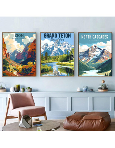 Kit de Pintura por Números Bleihum 6 Piezas 25.4x35.6 cm