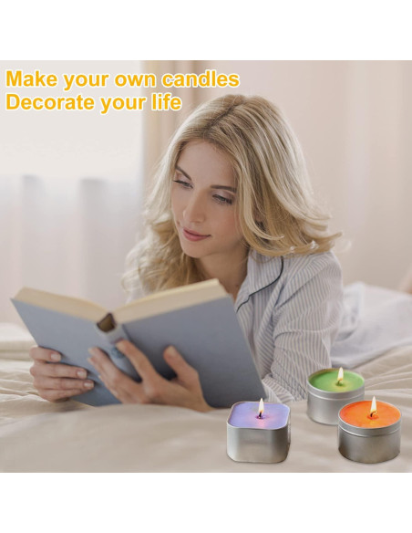 BBAXI Kit de Fabricación de Velas - Olla 900ml Acero Inoxidable