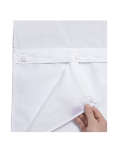 Forro de Cortina de Ducha Removible KONZENT 89x137 cm Blanco