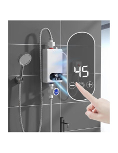 Calentador de Agua Eléctrico Instantáneo ALisasin 220V LCD 30-55C