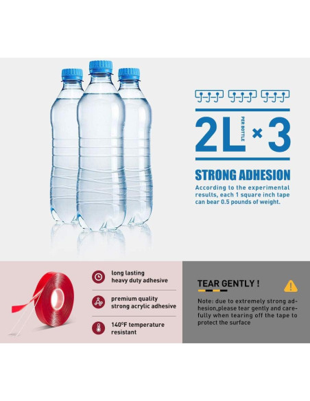 Cinta Doble Cara VERSAF 1.27cm x 3m Acrílica Transparente