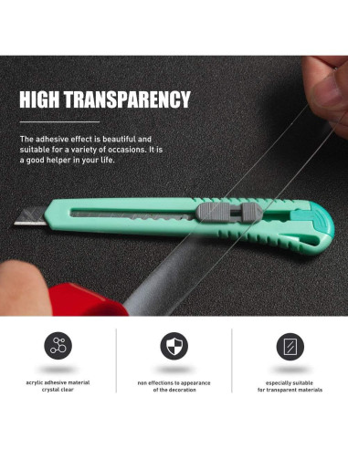 Cinta Doble Cara VERSAF 1.27cm x 3m Acrílica Transparente