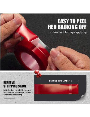 Cinta Doble Cara VERSAF 1.27cm x 3m Acrílica Transparente