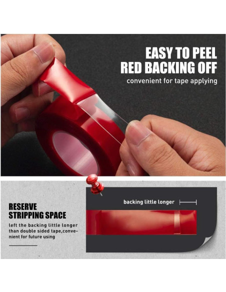 Cinta Doble Cara VERSAF 1.27cm x 3m Acrílica Transparente