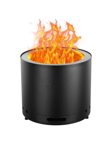 Horno de Fuego Sin Humo VEVOR 38 cm Acero Inoxidable