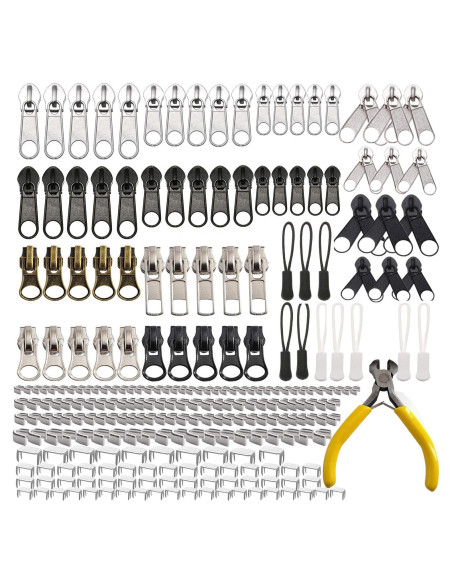 Kit de Reparación de Cremalleras Meikeer 252 Piezas Universal