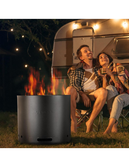 Horno de Fuego Sin Humo VEVOR 38 cm Acero Inoxidable