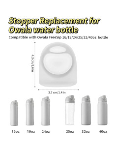 6 Tapones de Reemplazo Joshey para Botellas Owala Freesip 25 oz 2