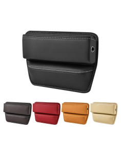 Organizador de Espacio entre Asientos Kewucn - Cuero Sintético Negro