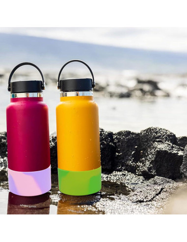 5 Pcs Botas de Silicona TFAK para Botellas de Agua 7.4-7.6 cm