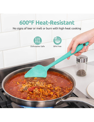 Juego de Espátulas de Silicona U-Taste, 3 Piezas, Resistente al Calor