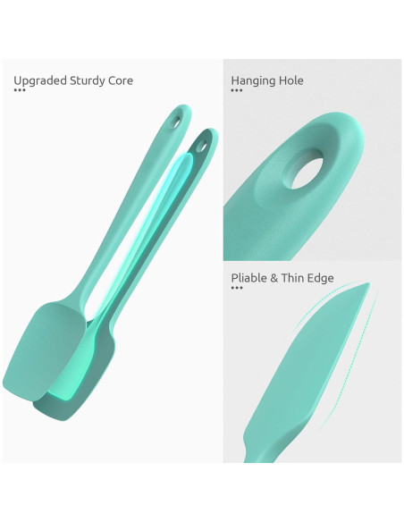 Juego de Espátulas de Silicona U-Taste, 3 Piezas, Resistente al Calor