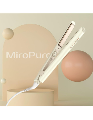 Plancha de Pelo MiroPure 1" Cerámica 3D Beige 80-229C
