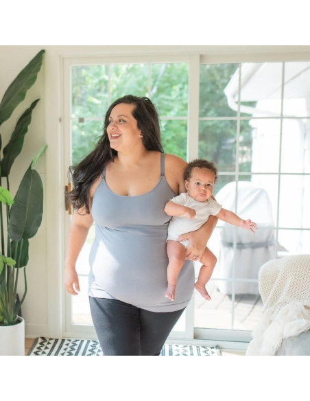 Top sin mangas Bamboobies para lactancia - Rayon de bambú
