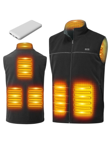 Chaleco Calentado Labcool Unisex Microforro Polar 10000mAh