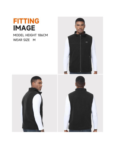 Chaleco Calentado Labcool Unisex Microforro Polar 10000mAh