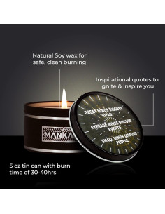 Set de 6 Velas Aromáticas Majestic Zen para Hombres - Cera de Soja 2