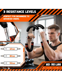 Entrenador de Brazos Twister ORAODA WLQ-09 Resistencia 27-59 kg 2