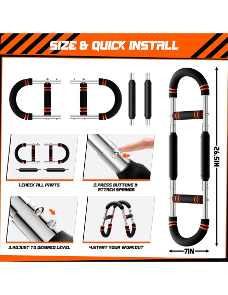 Entrenador de Brazos Twister ORAODA WLQ-09 Resistencia 27-59 kg