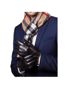 Guantes de Cuero de Cordero YISEVEN para Hombre Invierno Táctiles
