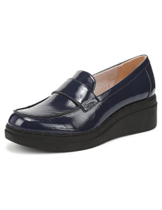 Mocasín de cuña LifeStride para Mujeres 11 Ancho Navy Lux